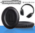 Replacement Earpads Cushions for Bose QuietComfort 35 (QC35) & Quiet Comfort 35 II (QC35 ii) Headphones, Memory Foam, Softer Leather, Noise Isolation, Added Thickness, Pair