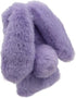 LCHDA Cute 3D Bunny Ears Phone Case for iPhone 13 Mini, Soft Furry Hairball TPU Bumper, Purple