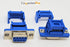 PC Accessories Connectors Pro 10-Pack - 2.54mm DB9 Female IDC Crimp Connector for 1.27mm Flat Ribbon Cable