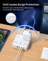 TROND 2 Prong Power Strip - 5ft Extension Cord with Multiple AC Outlets & USB Ports, 1440J Surge Protector