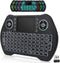 BL Mini Wireless Keyboard Remote Control with Touchpad Mouse Combo, Backlit 2.4GHz Mini Keyboard Wireless USB Dongle