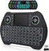 BL Mini Wireless Keyboard Remote Control with Touchpad Mouse Combo, Backlit 2.4GHz Mini Keyboard Wireless USB Dongle