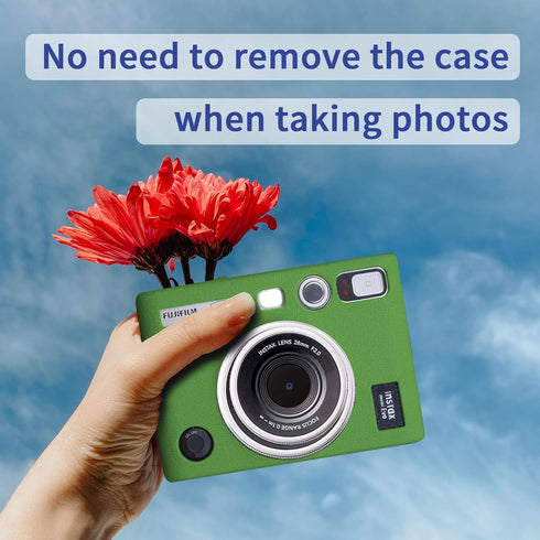 Mini EVO Case, Protective Case for Fujifilm Instax Mini EVO Hybrid Instant Camera, Lightweight Full Protector - Green