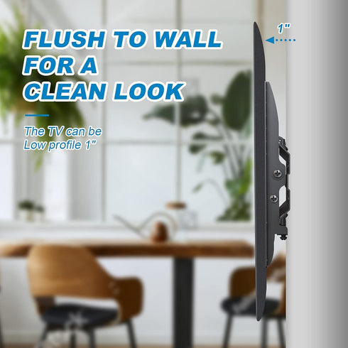 Pipishell Tilting TV Wall Mount Bracket, Low Profile for 13-42 Inch Flat Screen TVs & Monitors