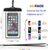 40 Pack Universal Waterproof Phone Pouch Multicolor Dry Bag with Phone Lanyard, Waterproof Phone Holder for Outdoor