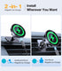 Coolpow Charger15W 17 16 15 14 13 for MagSafe Car Mount Top ChargerMagnetic Wireless Car Charger for iPhone Magsafe Car