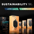 Skullcandy Terrain Mini Wireless Bluetooth Speaker, IPX7 Waterproof Portable with Dual Custom Passive Radiators, 14