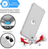 ORETECH Designed for iPhone SE 2022 Case with 2 x Tempered Glass Screen Protector, 360° Full Body Protection (Silver)