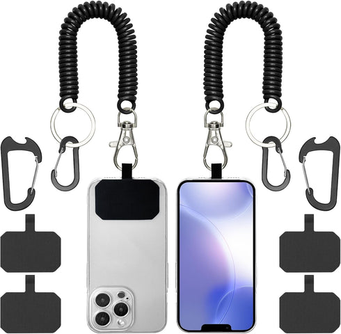 HOTEMIA Phone Tether Lanyard Anti Theft Strap with Carabiner - Anti-Drop Outdoor Accessory