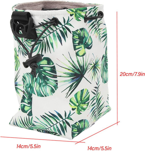 Waterproof Soft Camera Case Drawstring Bag, Adjustable Strap Instant Camera Storage Bag for Photographers (Green)