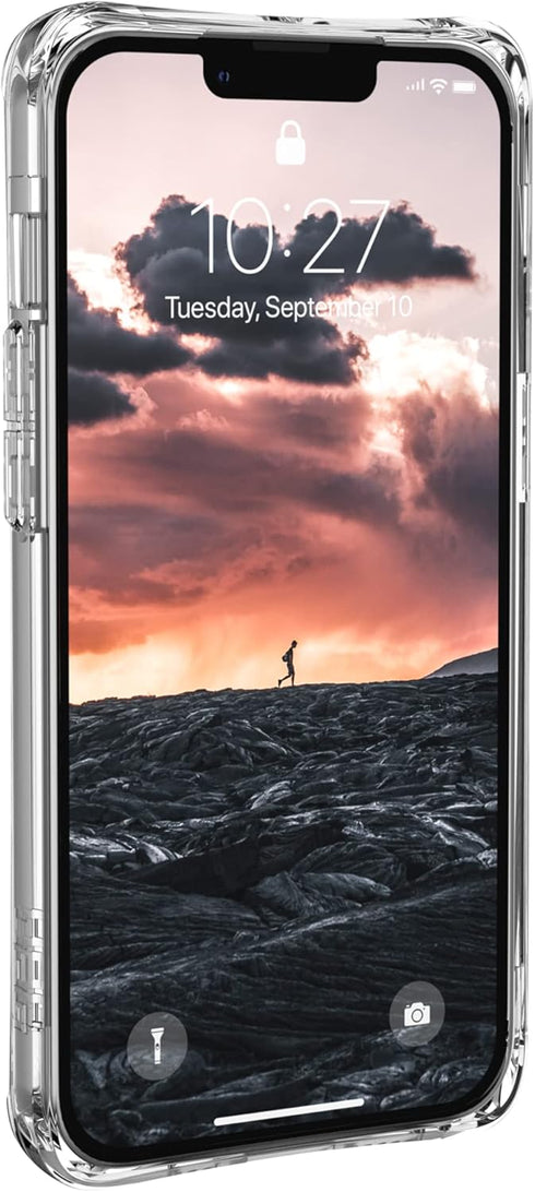 URBAN ARMOR GEAR 13 [6.1 inch UAG Designed for iPhone Case Clear Ice Rugged Lightweight Slim Shockproof Clear Plyo