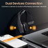 Trucker Bluetooth Headset, Wireless Headset with Mic, Bluetooth Headset with Dual Noise Cancelling Microphone & Mute