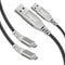Fasgear 16ft PS4 Micro USB Cable, 2 Pack Long Braided Fast Charging Data Sync Cord for Playstation 4, Xbox One (Black)