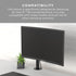 HumanCentric VESA Mount Adapter for Samsung Curved Monitor T55 Series, 27” and 32” Monitors, 75x75 or 100x100 mm