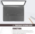 Veemoon Clear Acrylic Keyboard Cover, Transparent Protector for 15.6inch Laptop, Dust Cover for Computer Keyboard