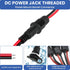 DALQUIS 6 Sets 5.5 2.1mm 18AWG Communication, x DC Power Jack Socket Threaded Female Panel Mount Connector Solder Type