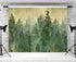 Tranhiafe 9x6ft Oil Painting Forest Backdrop Nature Watercolor Tree Photography Background Kids Birthday Newborn Baby