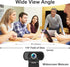 Hrayzan 1080p 110-Degree Webcam with Microphone, USB PC Camera Wide Angle Webcam with Tripod/Privacy Cover,Plug