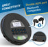 KLIM MP3 Nomad - Portable CD Player with Long-Lasting Battery - with Headphones - Radio FM - Compatible CD Player