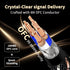 6N (1.64ft/0.5m) USB B to USB C Audio Cable, OFC Gold-Plated Braided Printer Cable, for Hi-Fi DAC, Amplifier, DJ
