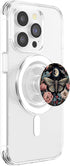 Moth Moon Flowers Astrology PopSockets PopGrip for MagSafe