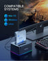 Inateck 3.0 2.5 3.5 Inch SA02003 RGB SATA to USB Hard Drive Docking Station with Offline Clone, for and HDDs and SSDs