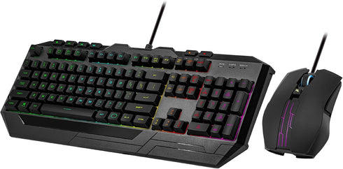 Cooler Master 3 6-Zone 26-Key 5-Zone 4800 Devastator RGB Gaming Keyboard | Mouse Combo, RGB Keyboard, Rollover