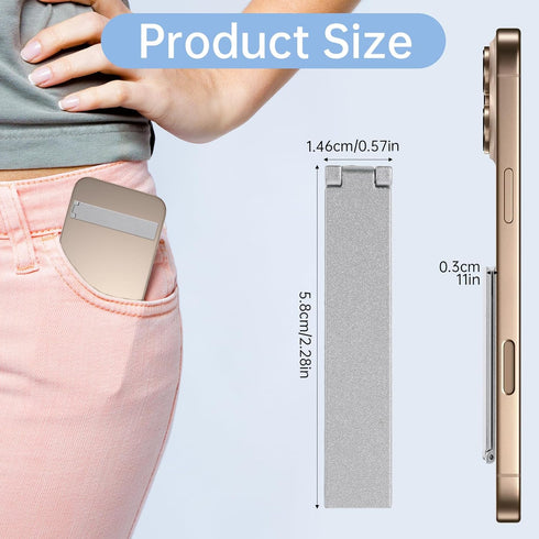 Styquenzer 2 Pack Cell Phone Kickstand, Ultra-Thin Kickstand for Phone Case, Adjustable Metal Phone Kick Stand Stick