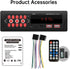 ePathChina 12V MP3 FM/MP3/WMA/FLAC/AUX/TF Car Audio Bluetooth Single DIN Stereo, LED Car Radio Player with Hands-Free
