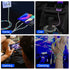 LED Light Up iPhone Flowing Multi Charging Cable, 3-in-1 MFi Certified Lightning Cable with USB-C & Micro USB, 4FT