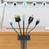 50 PCS Cable Management Clips, Large Black Cord Organizers for Under Desk, Adhesive Wire Holder Clips