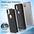 BNIUT Dual Layer Heavy Duty Case for Motorola One 5G Ace: Rugged, Shockproof, Non-Slip, Military Protection - 6.7"