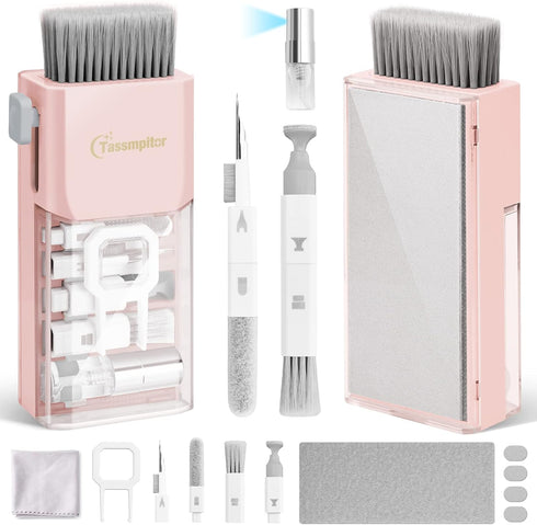 Laptop Screen Keyboard Cleaner Kit, Electronics Lens Cleaning Tool for MacBook, iPad, iPhone Pro, Compact Design