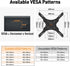 ELIVED Ceiling TV Mount for Most 26-65 Inch TVs, Full Motion Adjustable Bracket, Max VESA 400x400mm, 99 lbs