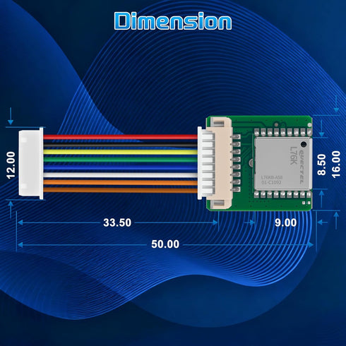 Meshnology L76K ESP32 V4 T114, GNSS GPS Module for LoRa Mesh Node High Position Accuracy Low Power Consumption Data