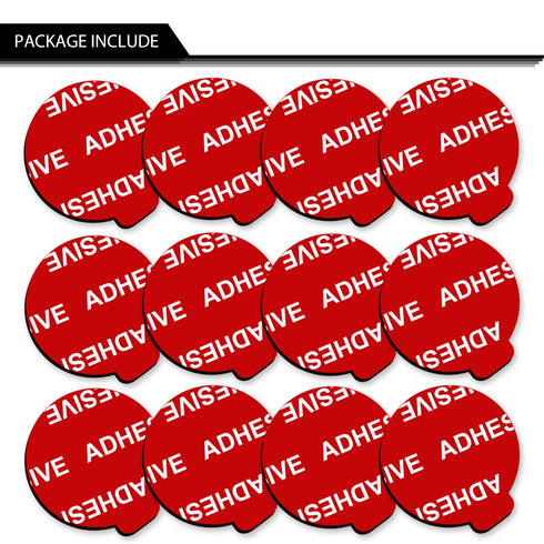 AZXYI Very High Bond Sticky Adhesive Replacement Kit, 12 Pack, 1.4 inches Double-Sided Stickers for Socket Base