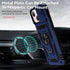 Hitaoyou iPhone 13 Case, Military Grade Shockproof with Camera Cover & Kickstand, Blue Protective Case