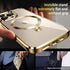 MagSafe Compatible CD Ring for iPhone 13 Pro Max - Slim Clear Case with Electroplated Bumper, Non-Yellowing Design.