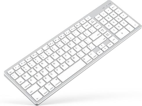 Wireless Bluetooth Keyboard for Apple Mac OS, US QWERTY Layout, Scissor Keys, Rechargeable Battery, Compatible with