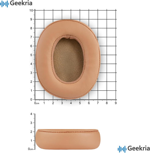 Geekria QuickFit Replacement Ear Pads for Skullcandy Crusher Wireless/Evo/ANC, Hesh 3/EVO/ANC, Venue ANC (Brown)