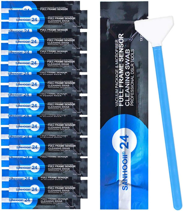 20 Pack DSLR or SLR Mirrorless Digital Camera Cleaning Kit, Dry Full Frame Sensor Cleaning Swab