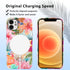 lioscre 12/iPhone 12 6,1'' Magnetic for iPhone Pro Case, Compatible with MagSafe, Pink Sea Life Flower Collage Cute