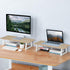 TEAMIX 24 inch Monitor Stand Riser, Wood & Steel Desktop Organizer for Laptop, PC, Printer, Office Supplies