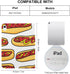 Generic 10th 9th 8th 7th (2021/2020/2019) Hot Dogs Mustard Ketchup Fashion Case Compatible with Generation Protective