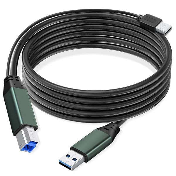 KUMIHO USB 3.0 Printer Cable A Male to B Male, 30Ft/10M, Compatible with Printers, Scanners, External Hard Drives