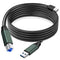 KUMIHO USB 3.0 Printer Cable A Male to B Male, 30Ft/10M, Compatible with Printers, Scanners, External Hard Drives