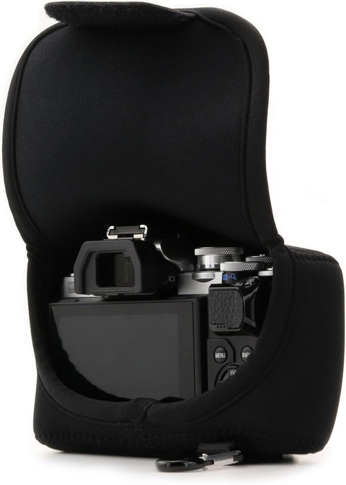 MegaGear Ultra Light Neoprene Camera Case for Olympus OM-D E-M10 Mark III, E-M10 Mark II (14-42mm EZ)