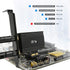 PCIe WiFi 6E Card, AX210 Network Card Adapter for PC Gaming, Bluetooth 5.3, Tri-Band (802.11ax) 5400Mbps Wireless LAN