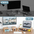 TEAMIX 2 Pack Monitor Stand Riser, 20 inch Wood Monitor Stand for TV/Screen/PC/Printer/Laptop, Desktop Organizer