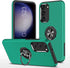 HeZhiNing Samsung Galaxy S23 Case, Shockproof with 360° Ring Holder Kickstand, Dark Green